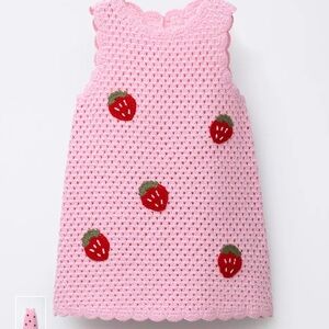Zara  Crochet Strawberry Dress